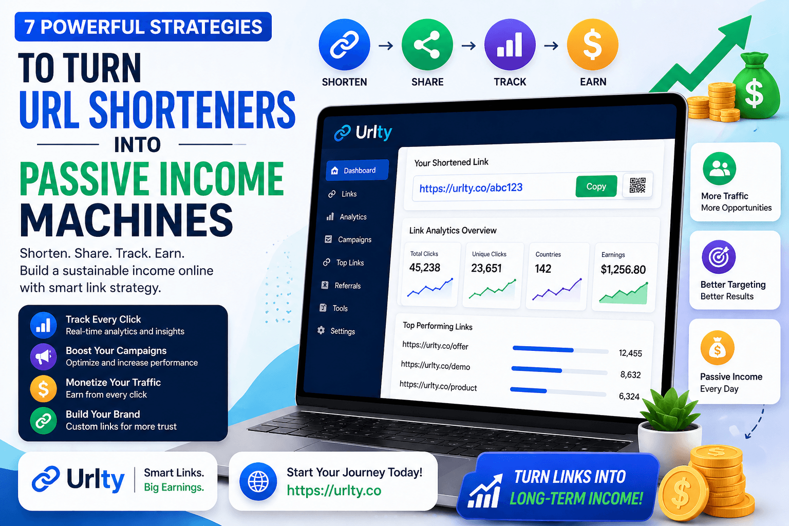 7 Powerful Strategies to Turn URL Shorteners into Passive Income Machines